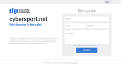 Desktop Screenshot of cybersport.net