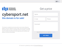 Tablet Screenshot of cybersport.net