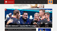 Desktop Screenshot of cybersport.pl