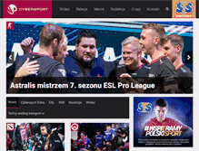 Tablet Screenshot of cybersport.pl